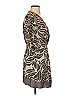 Leifnotes 100% Polyester Brown Casual Dress Size 0 - photo 4