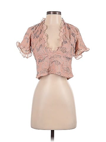Forever That Girl for Anthropologie Short Sleeve Blouse (view 1)