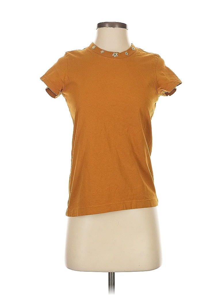Rivet & Thread 100% Cotton Brown Short Sleeve T-Shirt Size XXS - photo 1