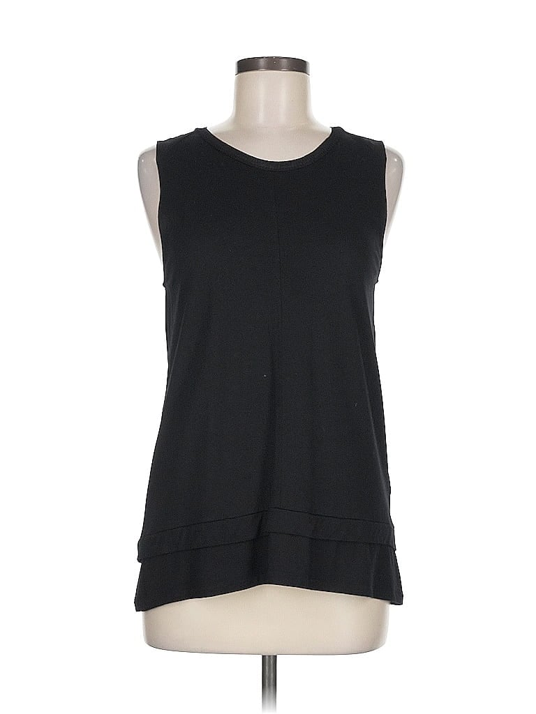 Pre-owned Banana Republic Sleeveless Top Black Scoop Neck Tops