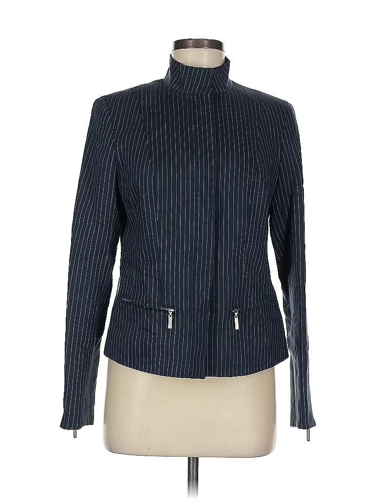 Pre-owned Lafayette 148 Jacket In Blue