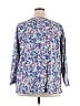Woman Within Blue 3/4 Sleeve T-Shirt Size 26 - photo 2