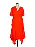 A.L.C. 100% Silk Orange Cocktail Dress Size 18 - photo 1