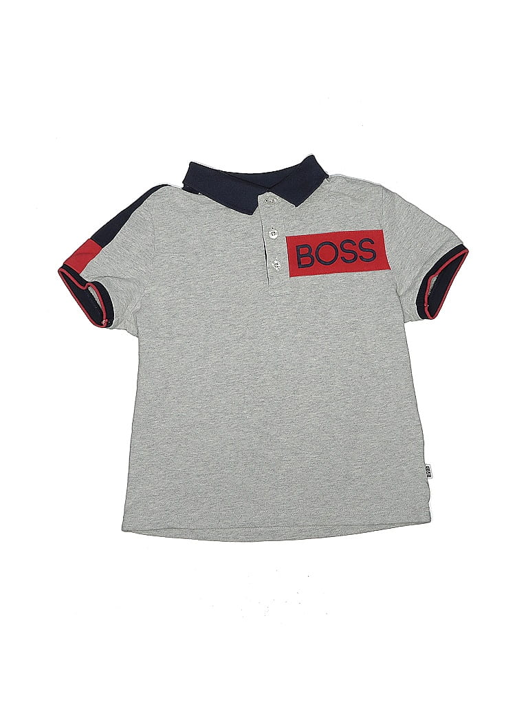 BOSS by HUGO BOSS Gray Short Sleeve Polo Size 8 (big kids) - photo 1
