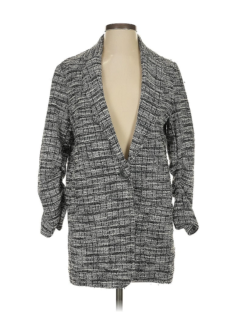 Pre-owned Max Studio Blazer Jacket In Gray