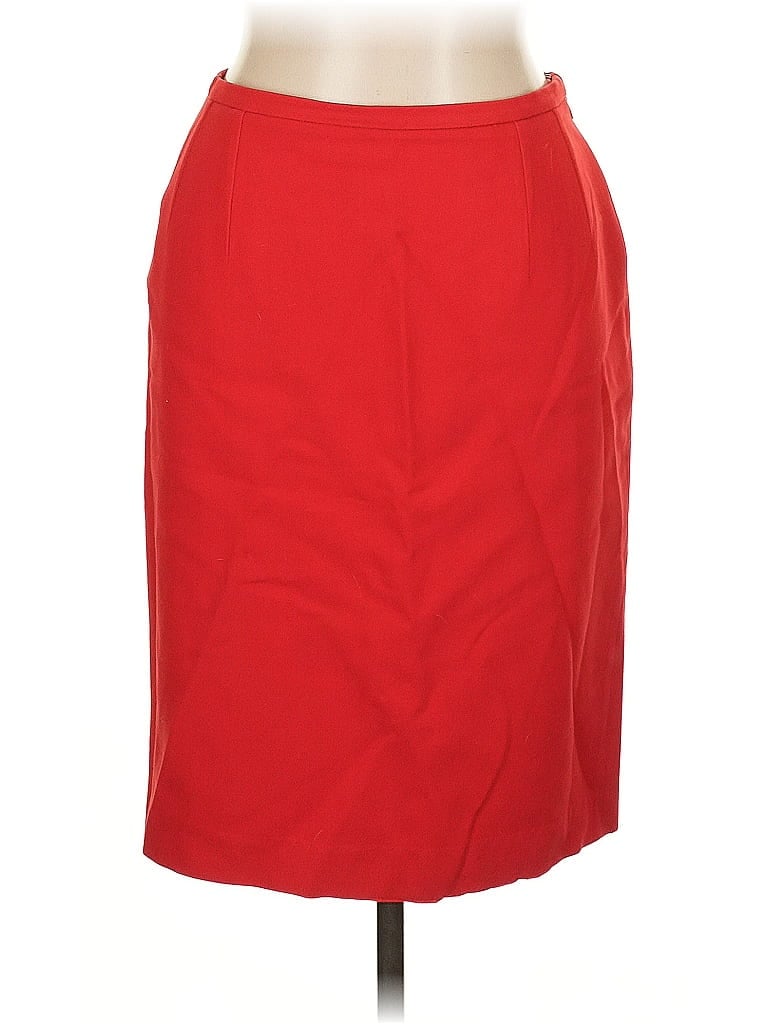 Pre-owned Michael Kors Wool Skirt In Red