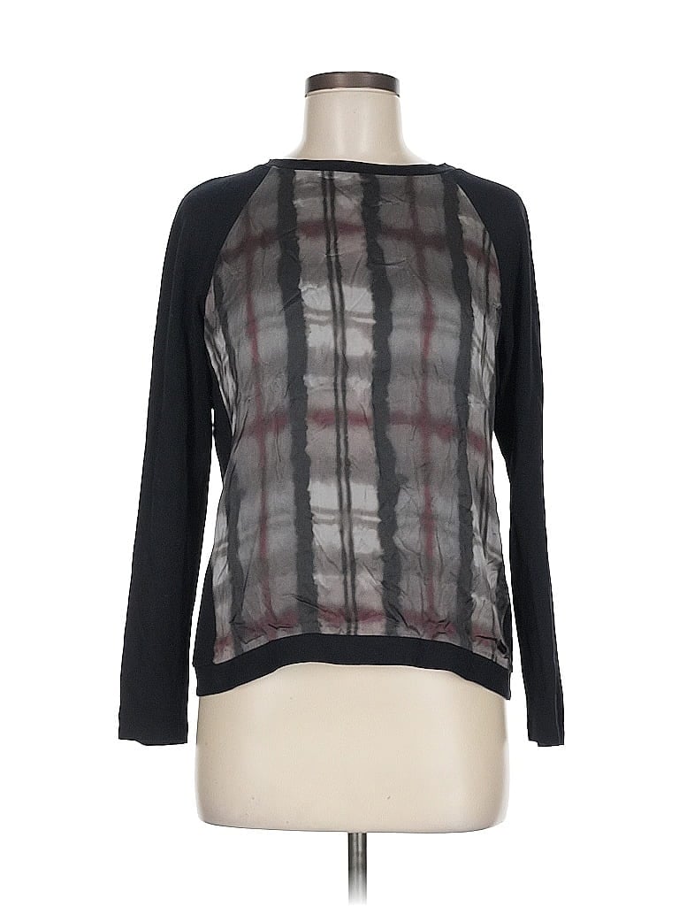 Barbour 100% Viscose Black Long Sleeve T-Shirt Size 6 - photo 1