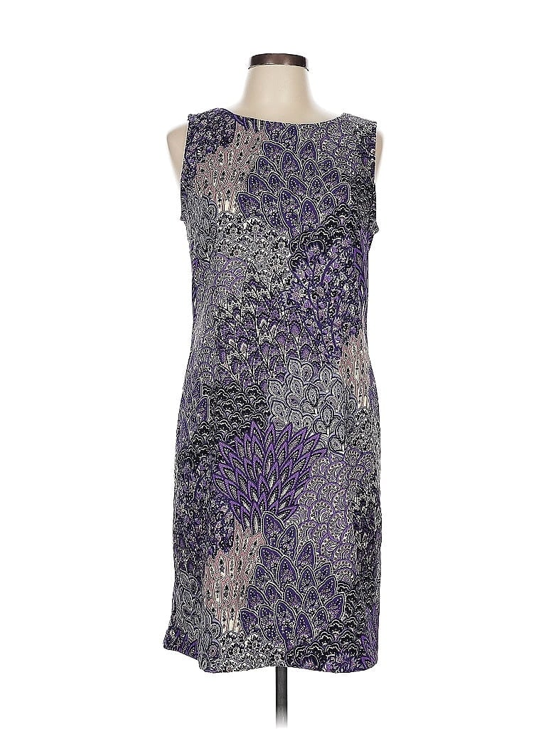 Pre-owned Connected Apparel Cocktail Dress In Purple