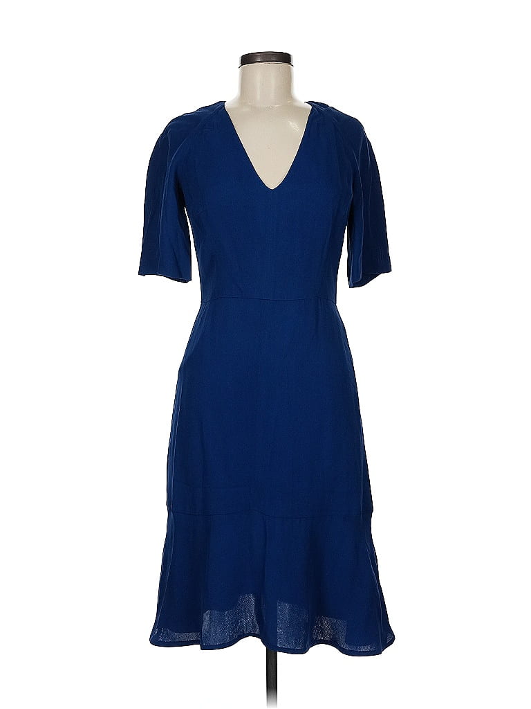 ETRO 100% Viscose Blue Cocktail Dress Size EU (IT) 42 / US 6 - photo 1
