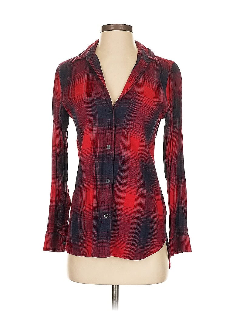 Click to view more detailed imagery on our partner's website Pre-owned Madewell Long Sleeve Blouse In Red