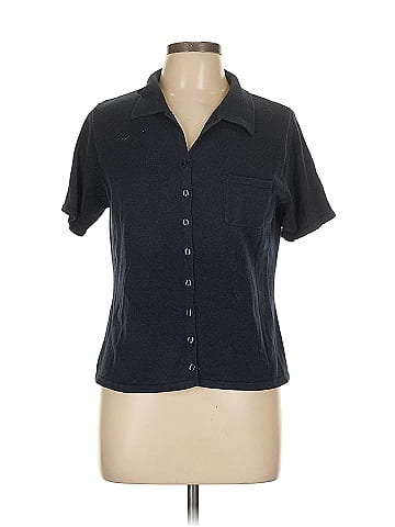 New York & Company Short Sleeve Blouse (view 1)
