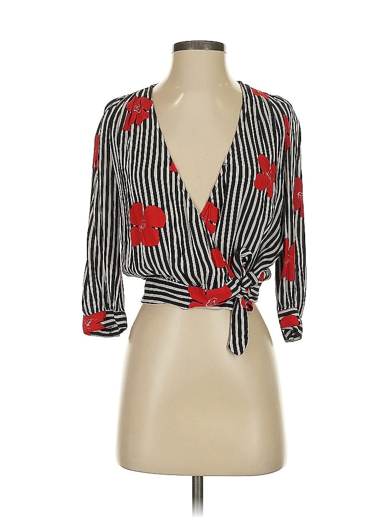 Click to view more detailed imagery on our partner's website Pre-owned Madewell 3/4 Sleeve Blouse In Red