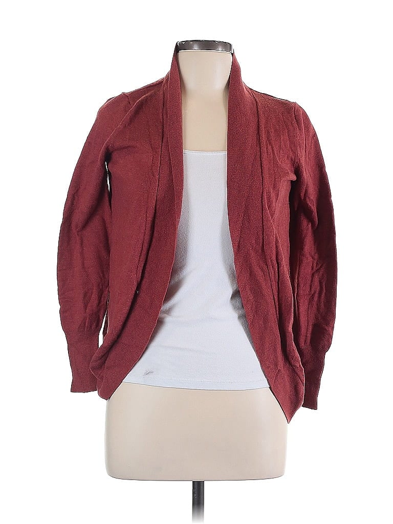 Pre-owned Merona Cardigan Sweater In Burgundy