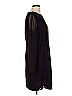 Reiss Solid Black Purple Cocktail Dress Size 10 - photo 4