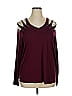 Vocal Burgundy Long Sleeve Top Size 1X - photo 1