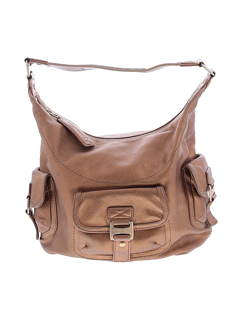 MICHAEL Michael Kors 100% Leather Brown Gold Leather Hobo One size - photo 1