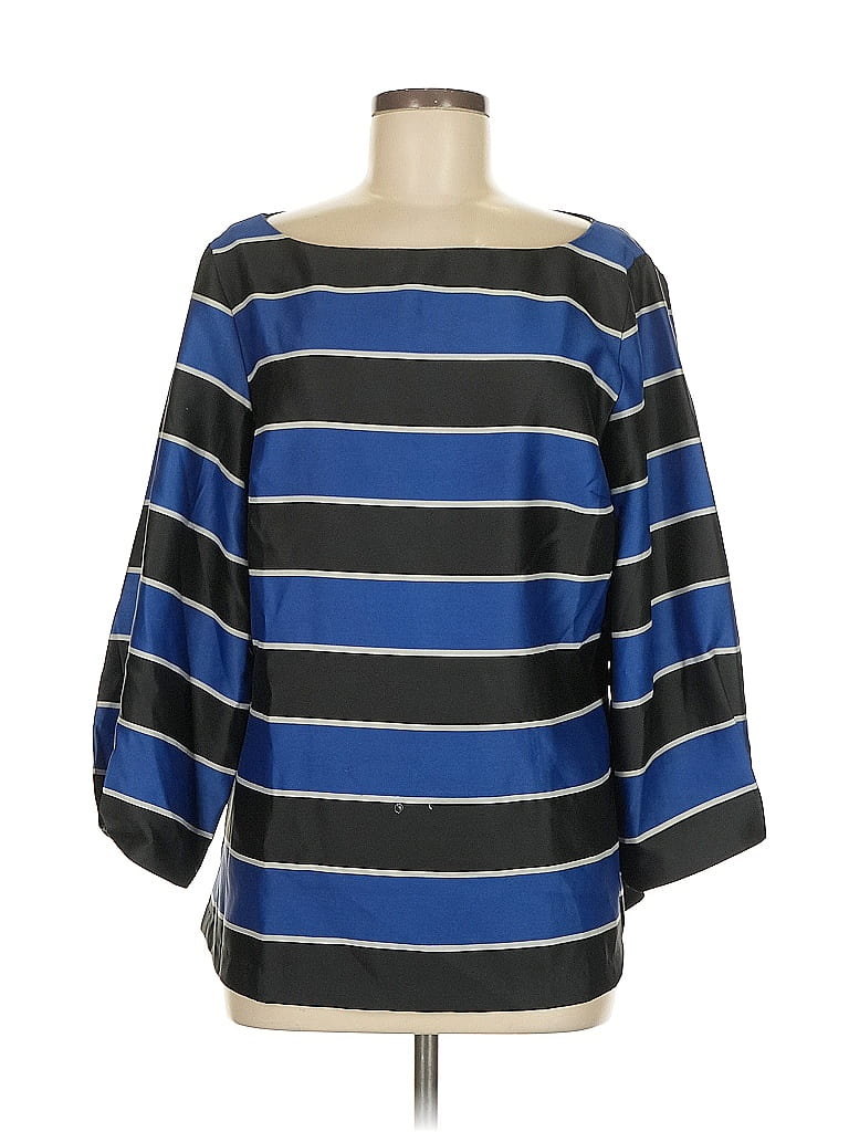 Pre-owned Banana Republic 3/4 Sleeve Blouse In Blue