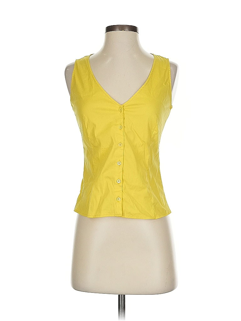 Piazza Sempione Yellow Sleeveless Blouse Size EU (IT) 40 / US 4 - photo 1