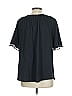 Belle By Kim Gravel Black Short Sleeve Top Size L - photo 2