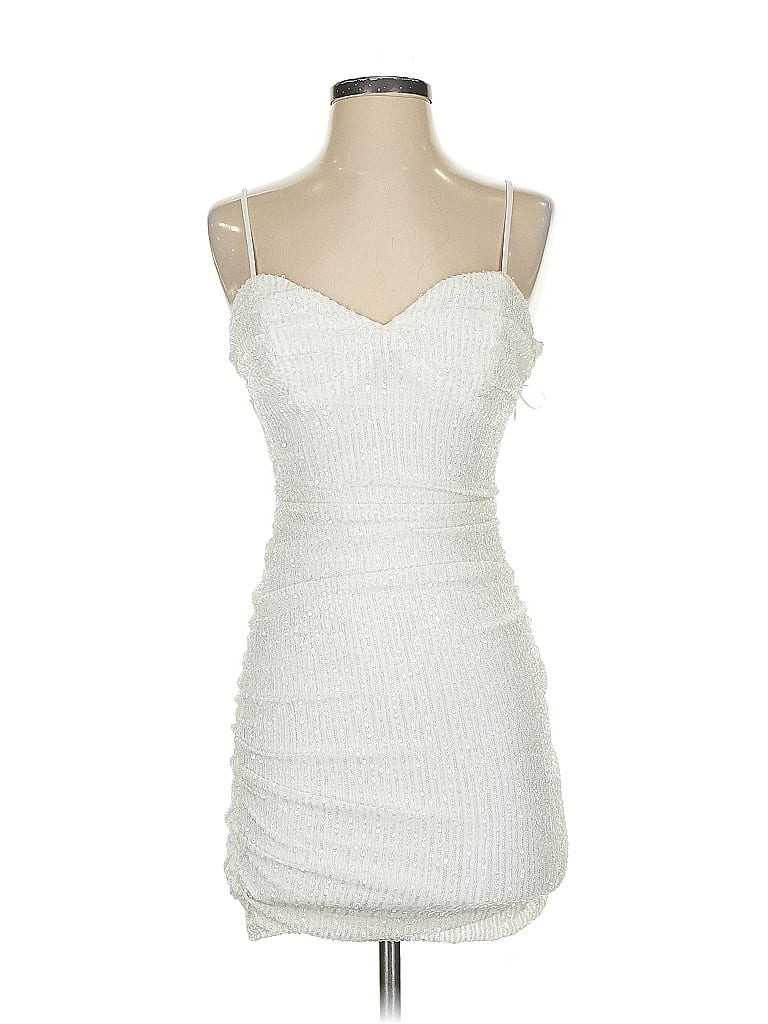 Hello Molly Silver Cocktail Dress Size S - photo 1
