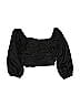 J.Crew 100% Polyester Black 3/4 Sleeve Blouse Size 0 - photo 2