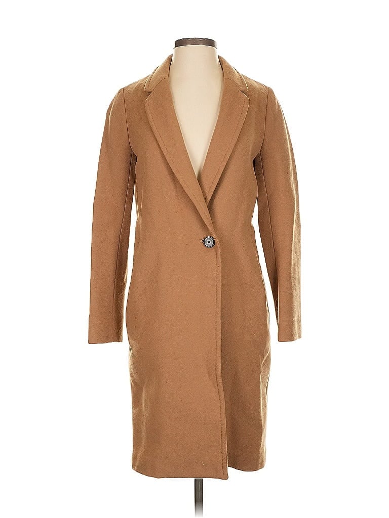 Babaton Tan Wool Coat Size XXS - photo 1