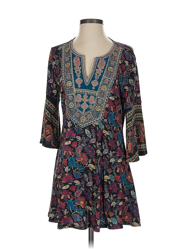 Pre-owned Soft Surroundings 3/4 Sleeve Blouse In Blue