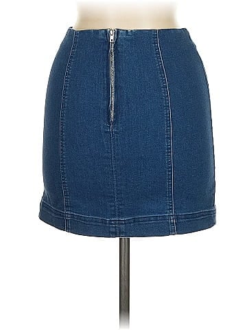 Newbury Kustom Denim Skirt (view 2)