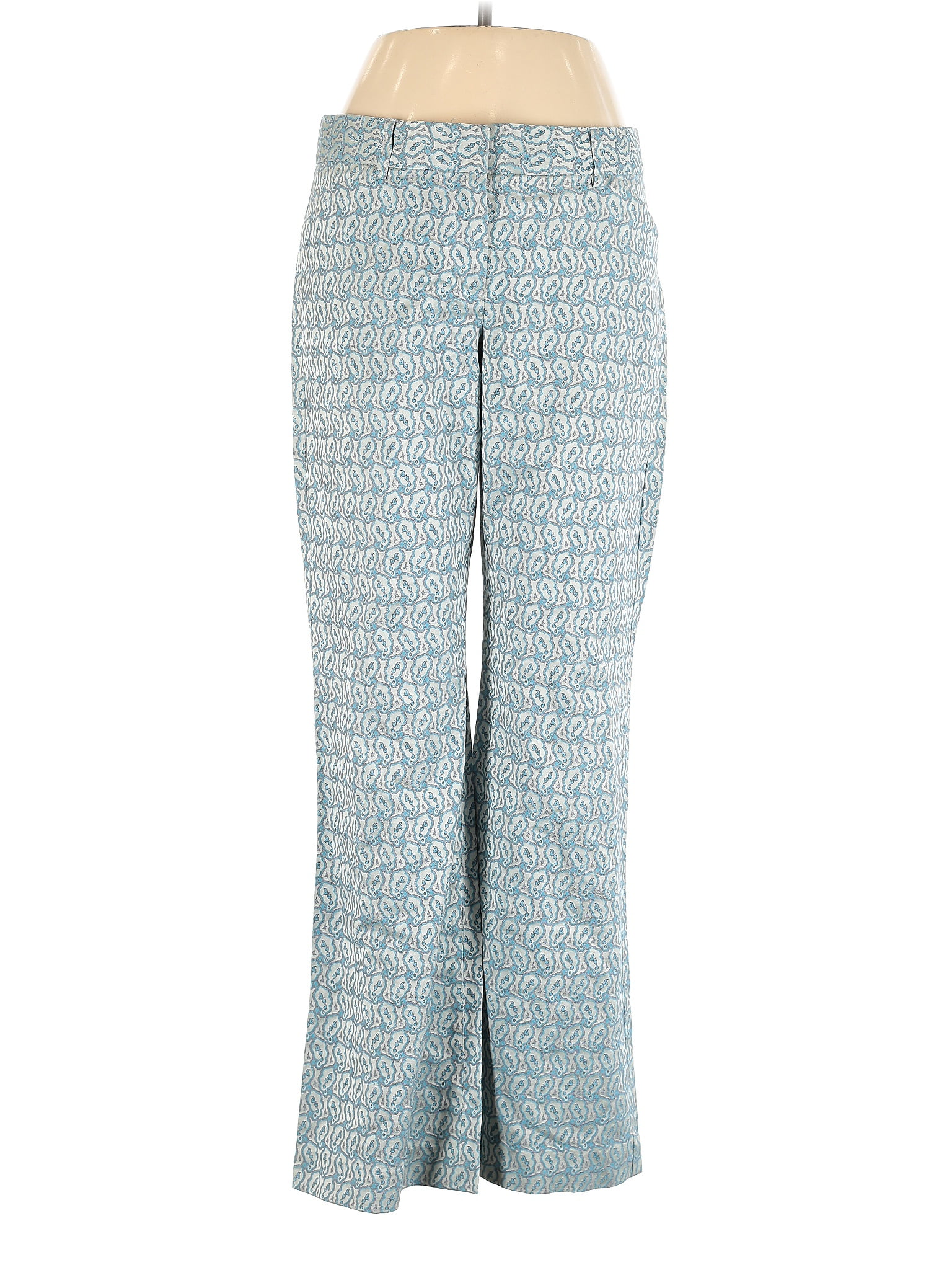 Express Design Studio Print Blue Casual Pants Size 6