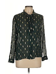 Sézane Long Sleeve Silk Top