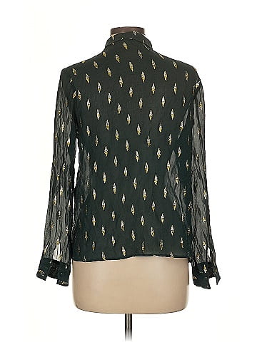 Sézane Long Sleeve Silk Top (view 2)