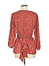 Max Studio 100% Polyester Red 3/4 Sleeve Blouse Size M - photo 2
