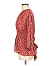 Max Studio 100% Polyester Red 3/4 Sleeve Blouse Size M - photo 5