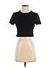 Dissh 100% Cotton Black Short Sleeve Turtleneck Size S - photo 1