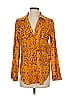 Roller Rabbit 100% Cotton Yellow Long Sleeve Blouse Size S - photo 1