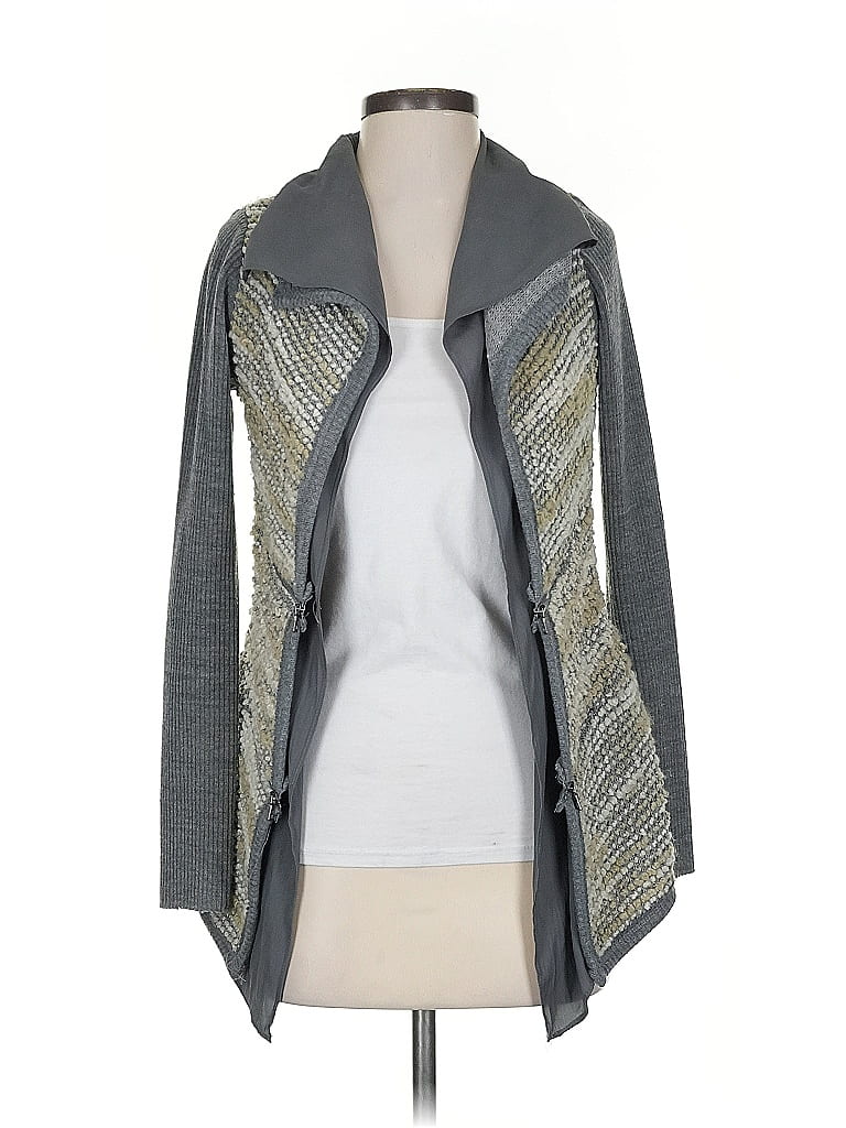 Pre-owned Lola And Sophie Cardigan Sweater In Gray
