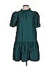 Tanya Taylor 100% Silk Solid Teal Casual Dress Size S - photo 1