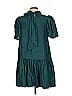 Tanya Taylor 100% Silk Solid Teal Casual Dress Size S - photo 2