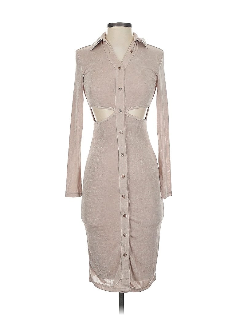 12th Tribe Tan Casual Dress Size S - photo 1