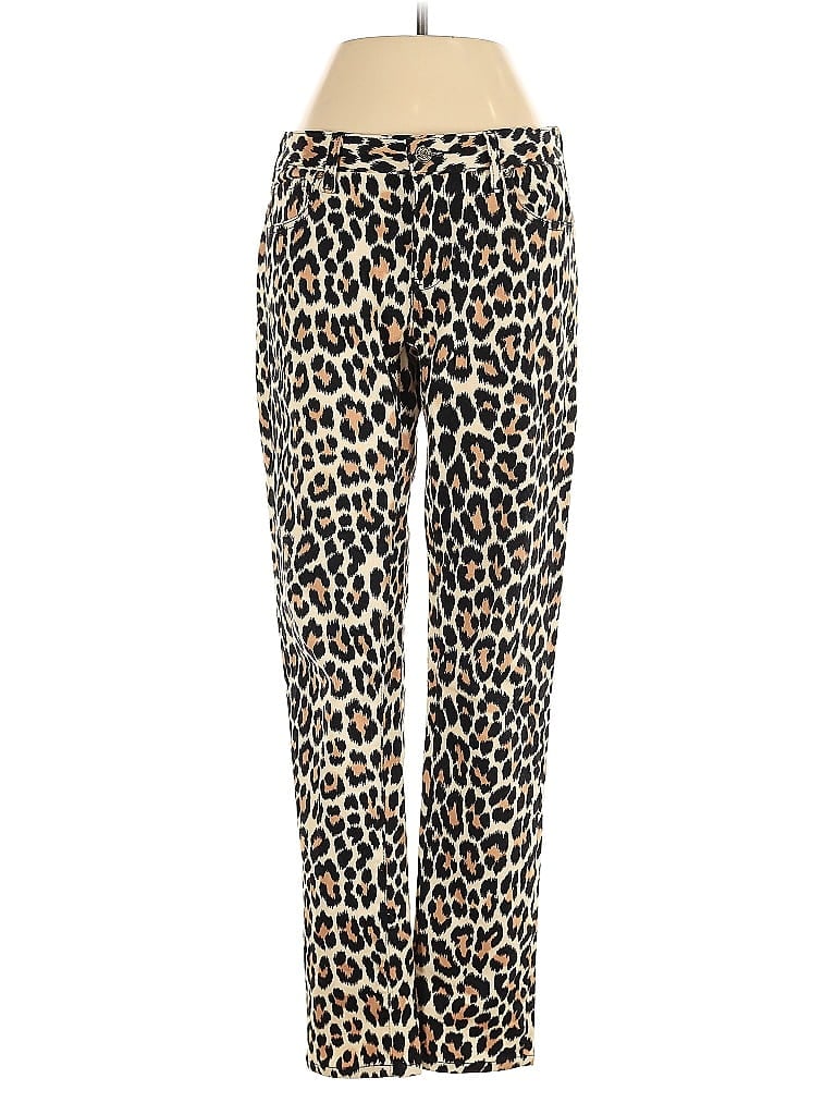 Kate Spade New York Animal Print Gold Jeggings Size 2 - photo 1