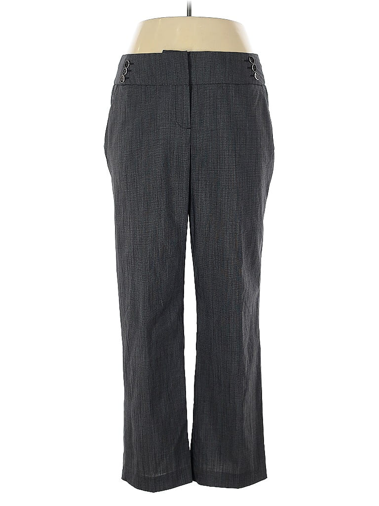 Darjoni Chevron-herringbone Gray Dress Pants Size 14 - photo 1