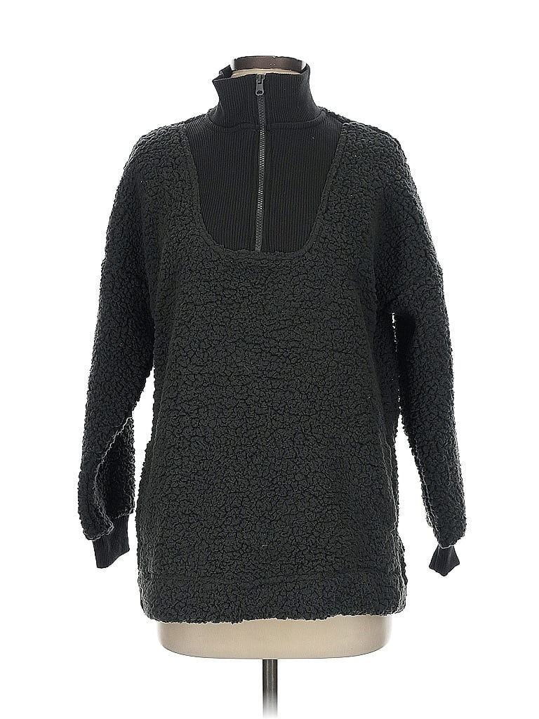 Pre-owned Aerie Turtleneck Sweater In Black