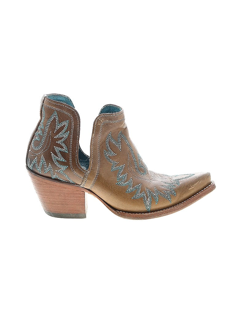 Ariat Teal Tan Ankle Boots Size 8 - photo 1
