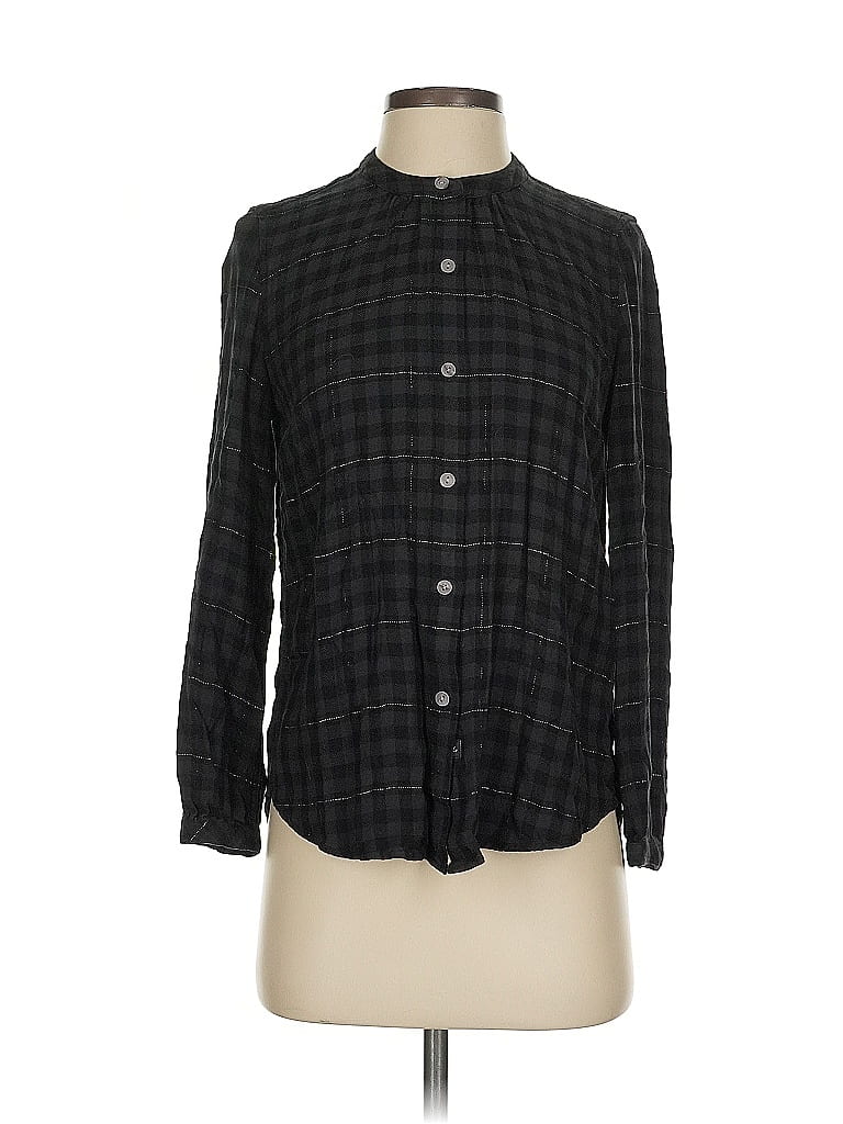 Pre-owned Rails Long Sleeve Button Down Shirt In Black