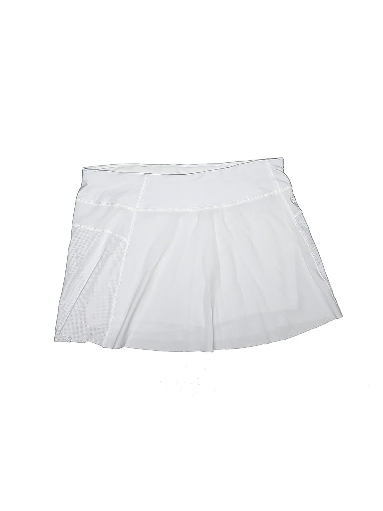 Spyder Solid White Casual Skirt Size L - photo 1