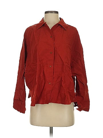 Massimo Dutti 3/4 Sleeve Button-Down Shirt (view 1)