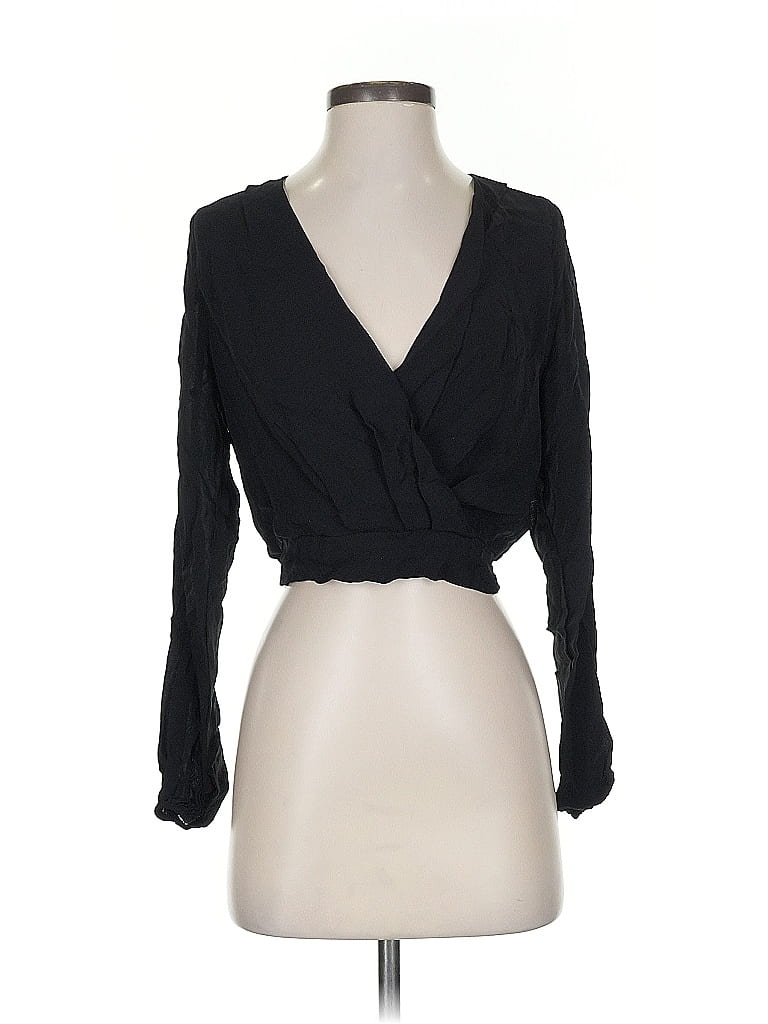 Click to view more detailed imagery on our partner's website Pre-owned Good American Long Sleeve Blouse In Black