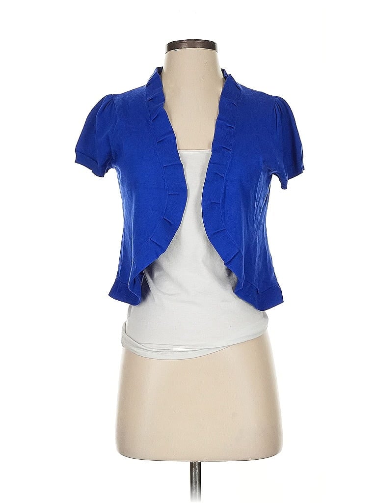 Pre-owned Grace Cardigan Sweater In Blue