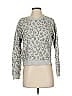 Rails Animal Print Gray Silver Pullover Sweater Size S - photo 1