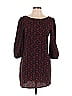 Paraella 100% Polyester Print Black Casual Dress Size L - photo 1